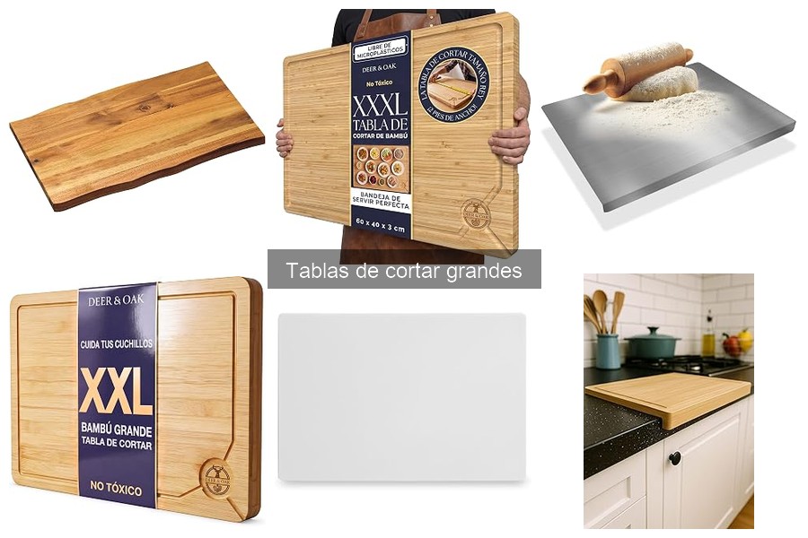 Beneficios de usar tablas de cortar grandes en la cocina gourmet