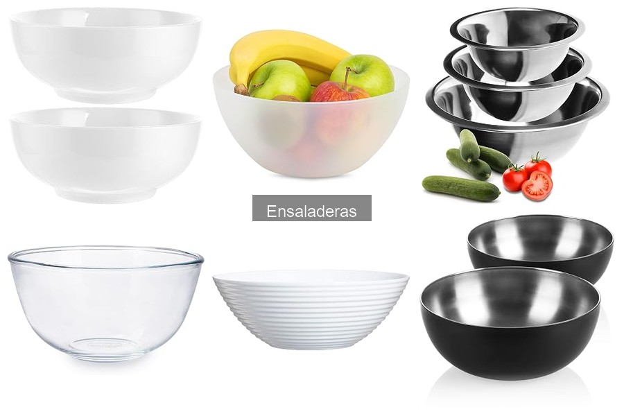 Elige la ensaladera ideal según tu tipo de ensalada