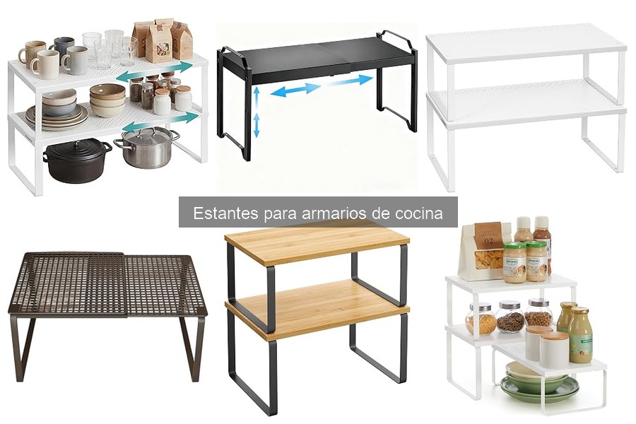 Estantes para armarios de cocina: tipos y características