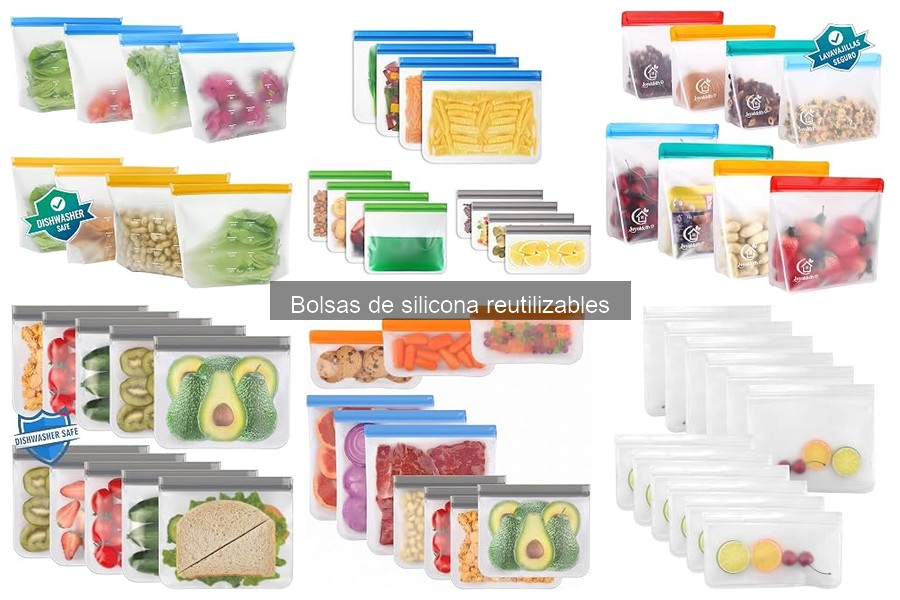 Mejores bolsas de silicona reutilizables para conservar alimentos