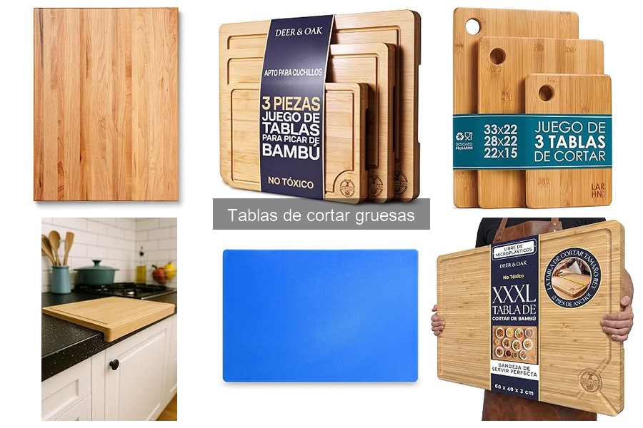 Mejores materiales para tablas de cortar gruesas en 2026