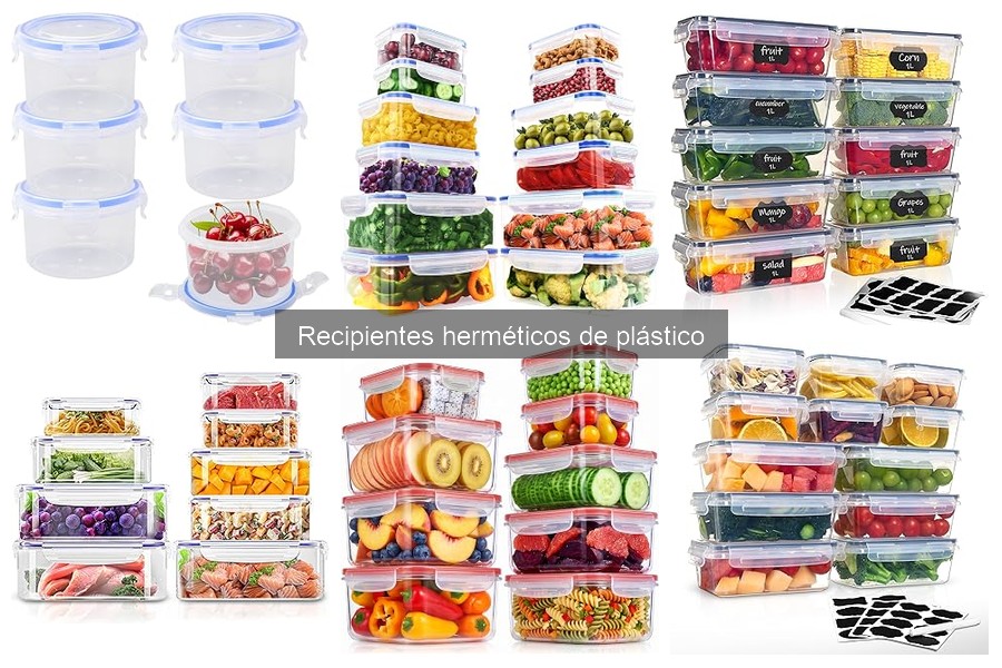 Mejores recipientes herméticos de plástico para tu cocina