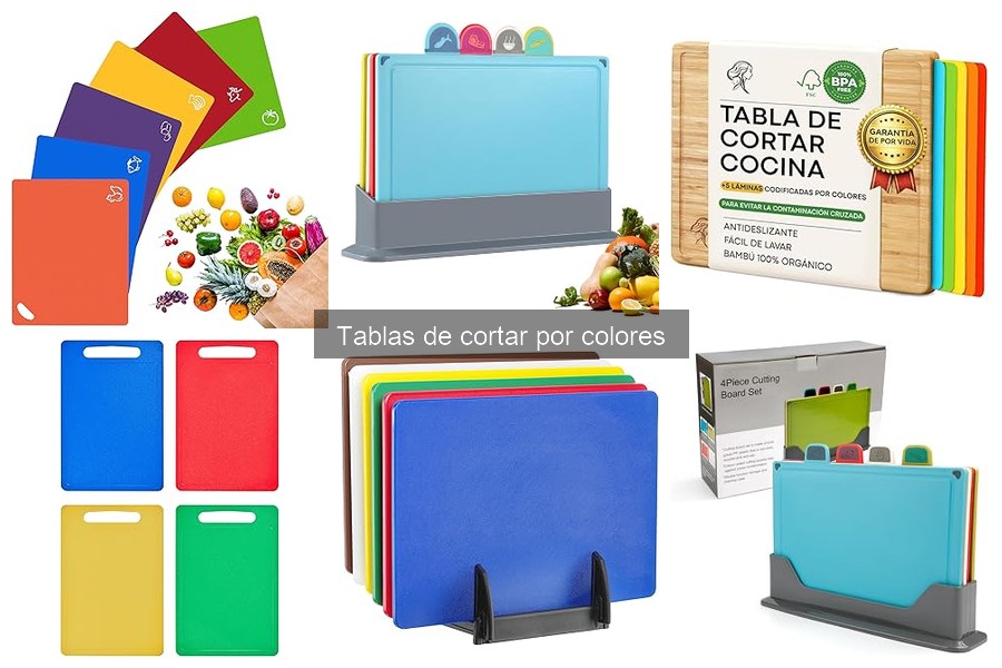 Mejores tablas de cortar por colores para cocineros amateur