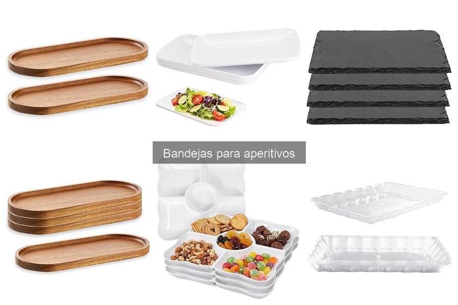 Mejores tipos de bandejas para aperitivos en 2026