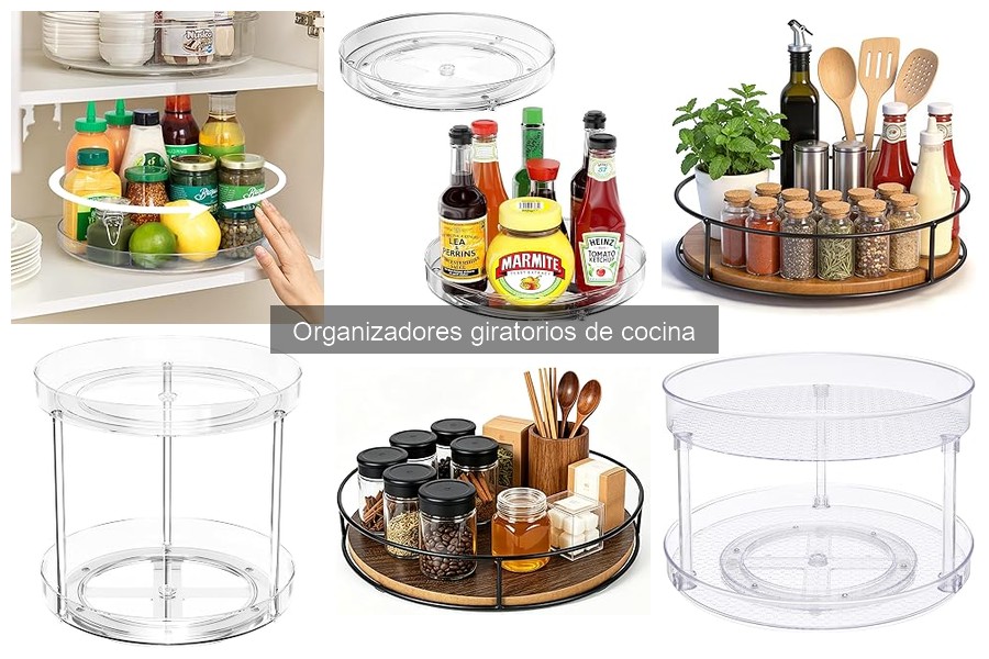 ¿Qué es un organizador giratorio de cocina y sus ventajas?