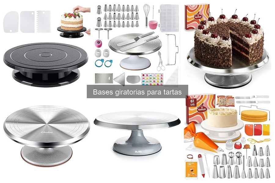 ¿Qué es una base giratoria para tartas y cómo se usa?