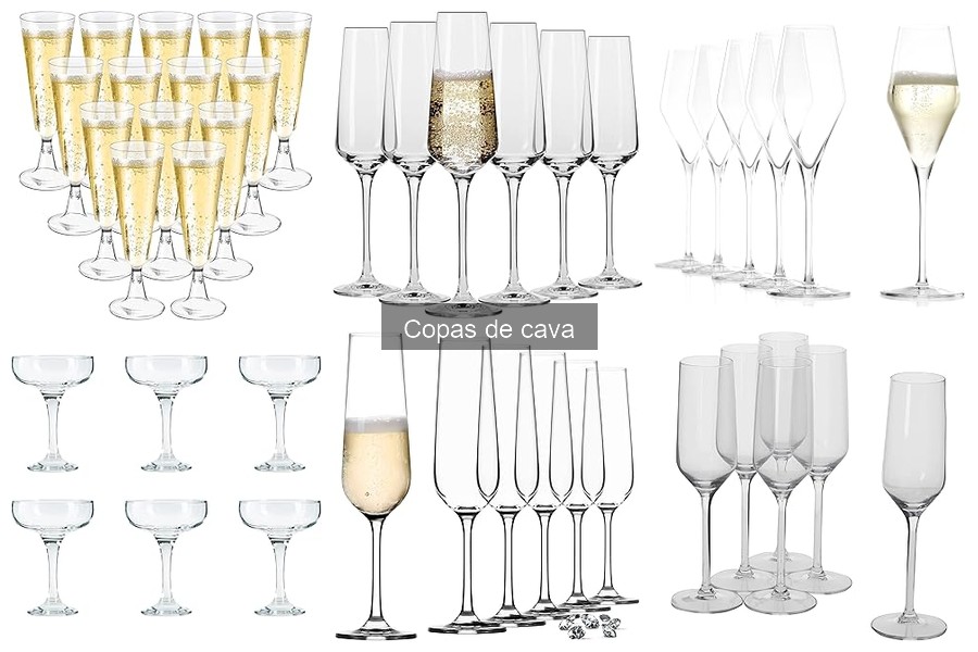 Tipos de copas de cava y sus características esenciales
