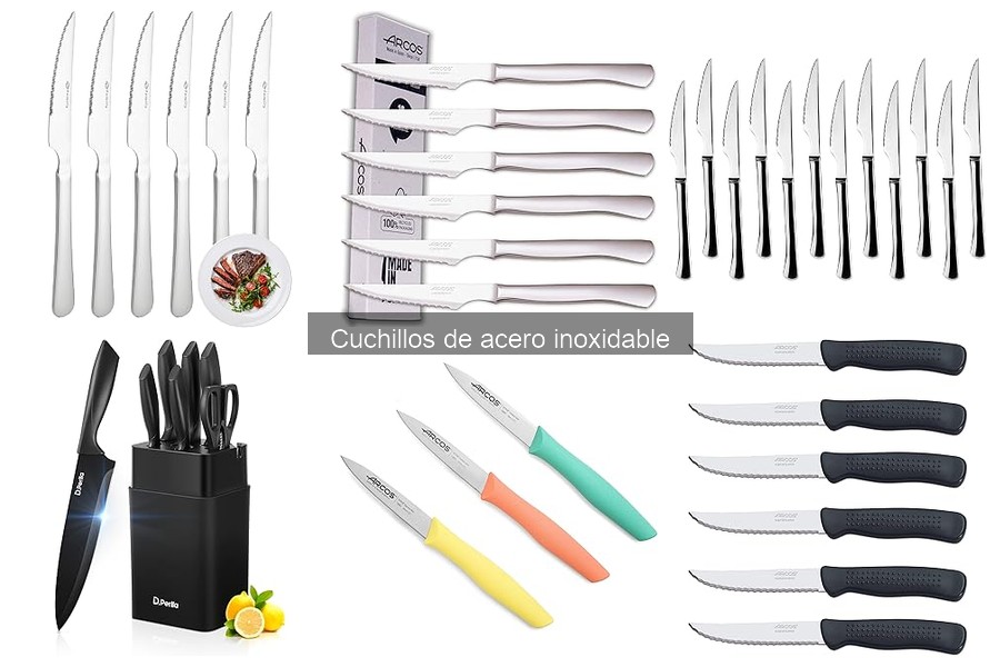 Tipos de Cuchillos de Acero Inoxidable y sus Usos