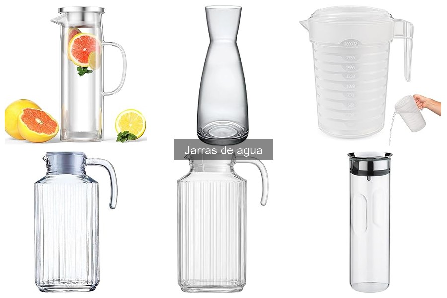 Tipos de jarras de agua: Características y recomendaciones