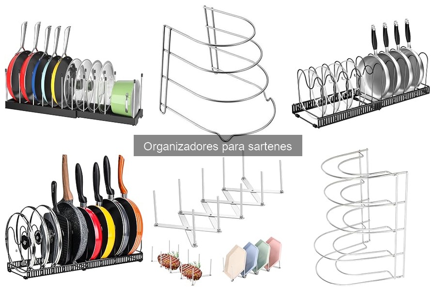 Tipos de organizadores para sartenes que optimizan tu cocina