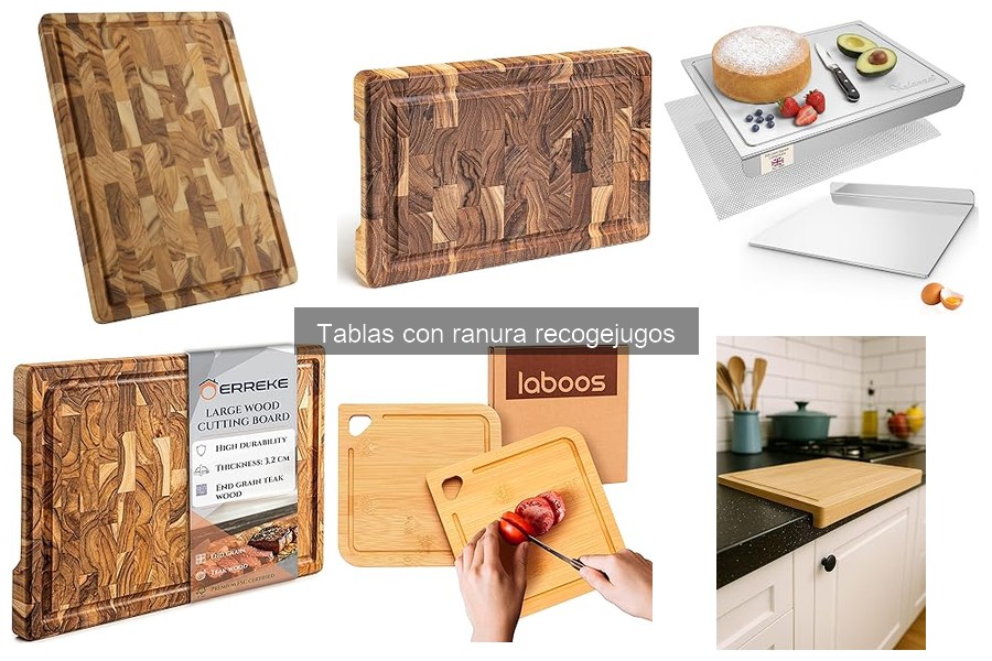 Ventajas de las tablas con ranura recogejugos en la cocina
