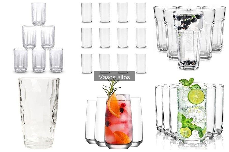 Ventajas y Desventajas de Vasos Altos de Cristal y Plástico